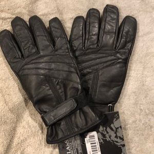Leather motorcycle gloves new